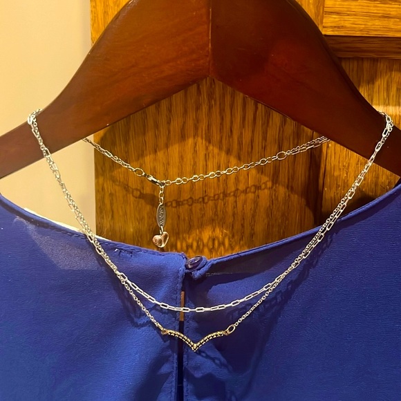 Sabika Work Wear Two-Row V Necklace - Picture 2 of 4